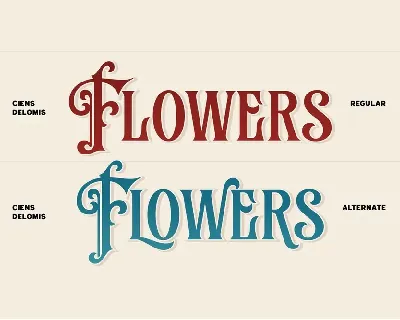 Ciens Delomis - Vintage Font