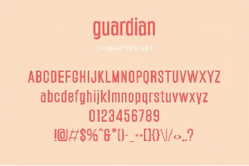 Guardian - Modern Condensed Sans font