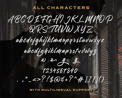 Quick Counters - Brush Script font