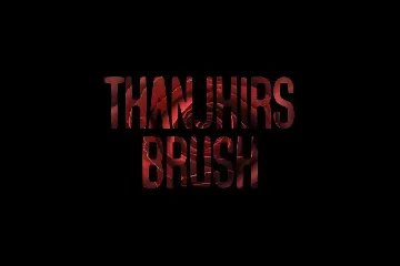 ThanjhirsBrush font