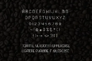 Roaster - Sans serif font with ligature