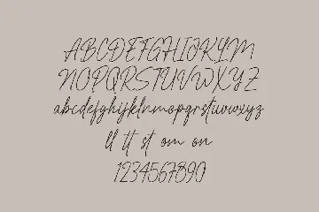 Restiny Sallmi font