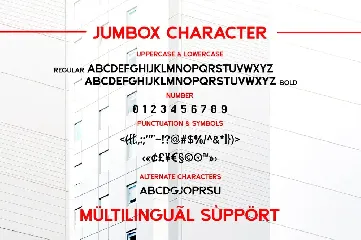 Jumbox - Bold Sans font