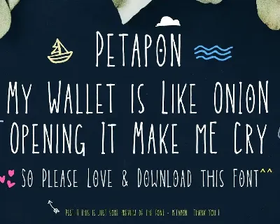 Petapon Fun Font