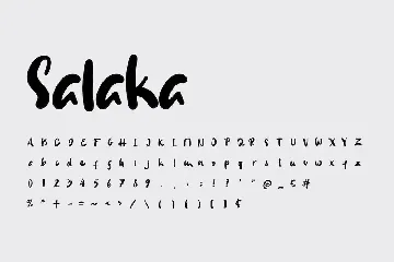 Salaka - Handwritten Brush Font