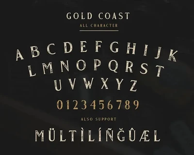 Gold Coast - Vintage Serif Font Family