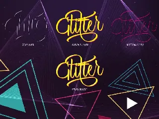 Glitter Script font