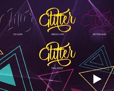 Glitter Script font