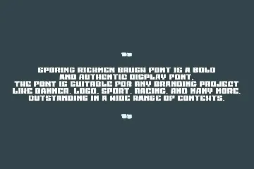 Sporing Rickmen Brush font