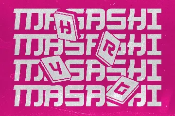 Cas Kirigami Japanese Typeface font