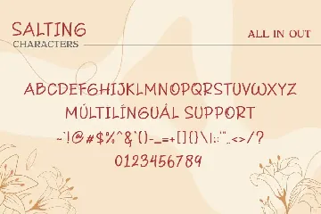 Salting Friendly Instagram  Font