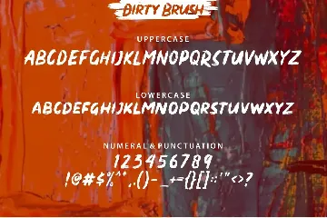 Dirty Brush font