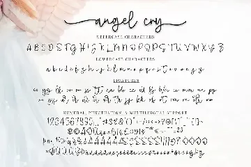 Angel cry font