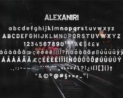 AN Alexaniri - Strong Brush Font