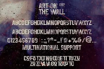 Art on the Wall Svg Stamp Font