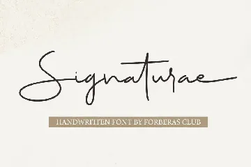 Signaturae font