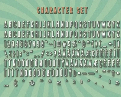 Bondie Extrude Font Family
