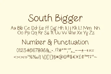 South Bigger - A Display Font