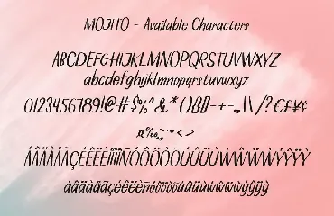 Mojito font