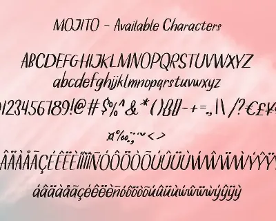 Mojito font