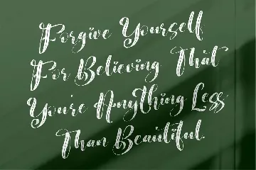 Beauty Nature Beautiful Script font