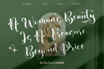 Beauty Nature Beautiful Script font