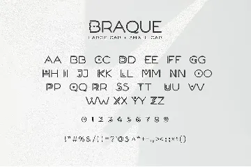 Braque - Modern Geometric Logo Font