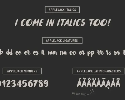 Applejack font