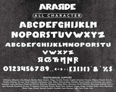 Araside - Sans Serif Font