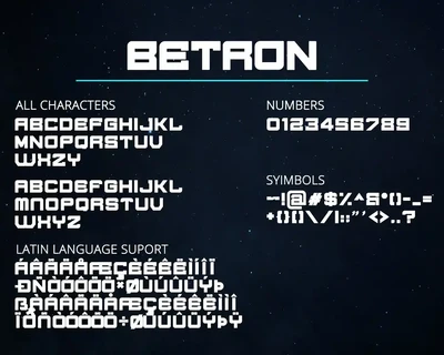 BETRON - DISPLAY FONT