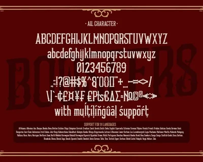 Boosters font