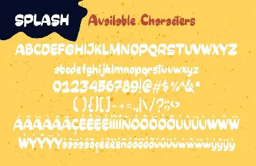 SPLASH - Handdrawn Font