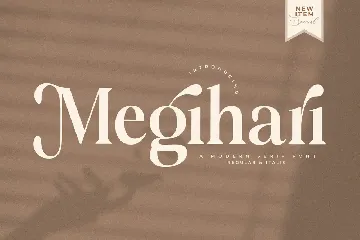 Megihari A Modern Serif Font