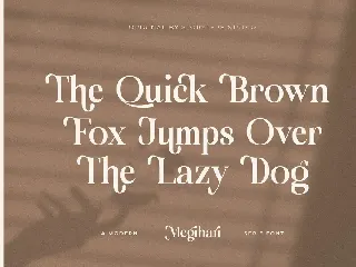 Megihari A Modern Serif Font