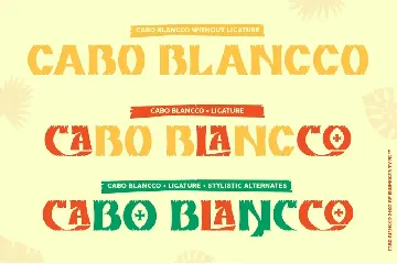 CABO BLANCCO font