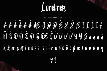 Loneliness | Brush Font