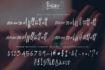 World Pressure font