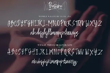 World Pressure font