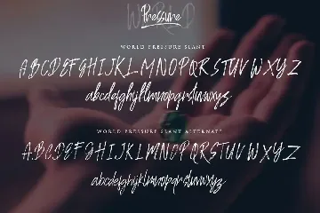 World Pressure font