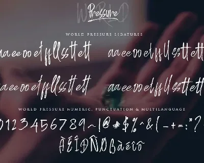 World Pressure font