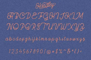 Handley Monoline Retro font