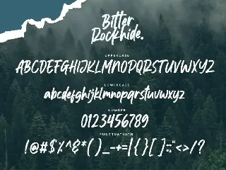 Bitter Rockhide font