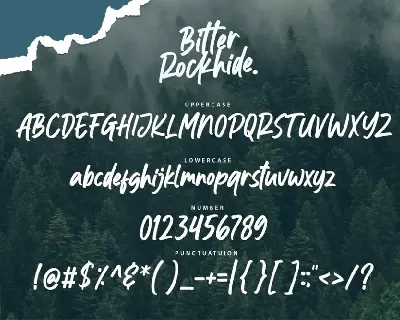 Bitter Rockhide font