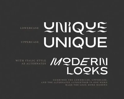 Blink Twice - Unique Sans font
