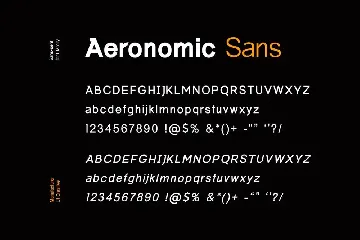 Aeronomic Sans Modern Sans Serif Family Font