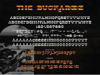 The BUCKAROOZ font