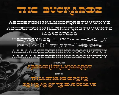 The BUCKAROOZ font