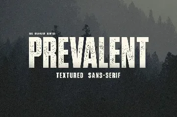 Prevalent - Textured Sans Serif font