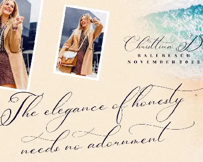 Berlishanty Calligraphy Beautiful Script font