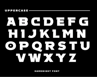 HARD NIGHT font